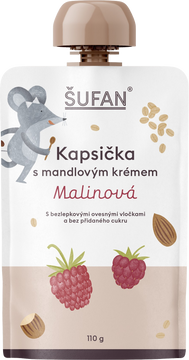Šufan Kapsička s mandlovým krémem malinová 110 g