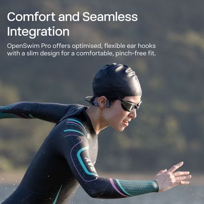 SHOKZ OpenSwim Pro sluchátka před uši 32GB - šedá