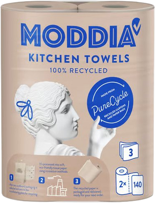 Moddia Kuchyňské utěrky PureCycle 3vrstvé