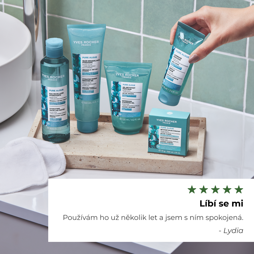 Yves Rocher Pure Algue hydratační micelární voda 200 ml