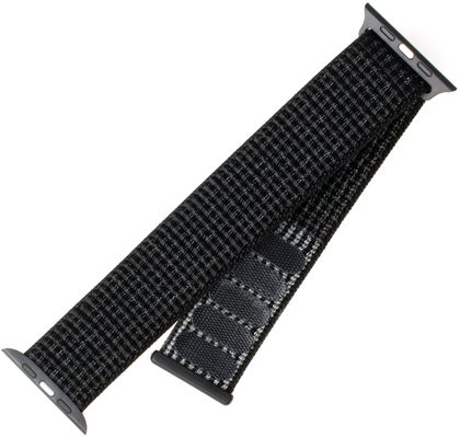 Fixed Nylonový řemínek Nylon Strap pro Apple Watch 40mm/ Watch 38 mm reflexně černý