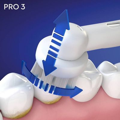 Oral-B PRO 3 3000 Sensitive Clean White, Elektrický zubní kartáček