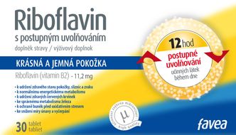 Favea Riboflavin Tablety s postupným uvolňováním 30 tablet