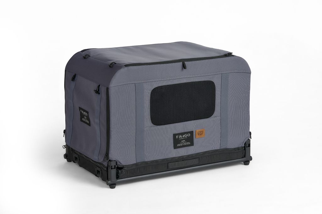 FIKAGO Skládací kennel přepravka Queen S Grey