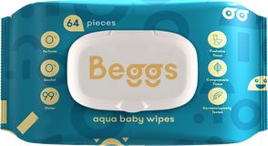 Beggs Vlhčené splachovatelné ubrousky 64 ks