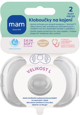 MAM Prsní kloboučky vel. L (23 mm)