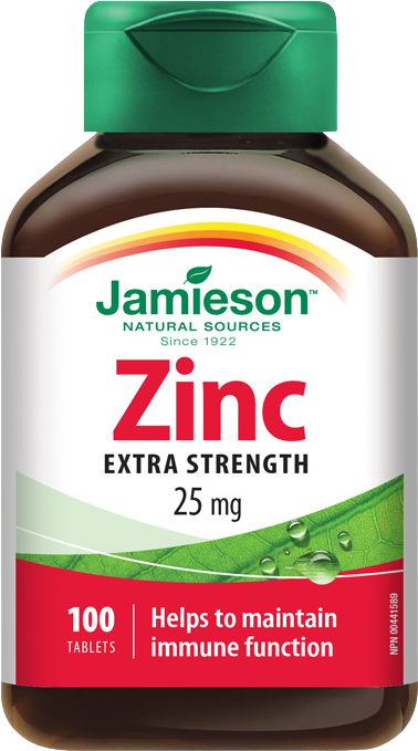 Jamieson Zinek 25 mg 100 tablet
