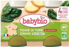Babybio brambory se špenátem 2 x 130 g