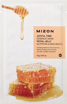 Mizon Joyful Time Essence Mask Royal Jelly Plátýnková maska s vysoce hydratačním a vyživujícím účinkem 23 g
