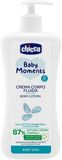 Chicco Mléko tělové s dávkovačem Baby Moments 87 % přírodních složek 500 ml