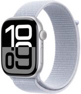 Apple Watch Series 10 GPS + Cellular 42mm Silver Aluminium Case with Blue Cloud Sport Loop