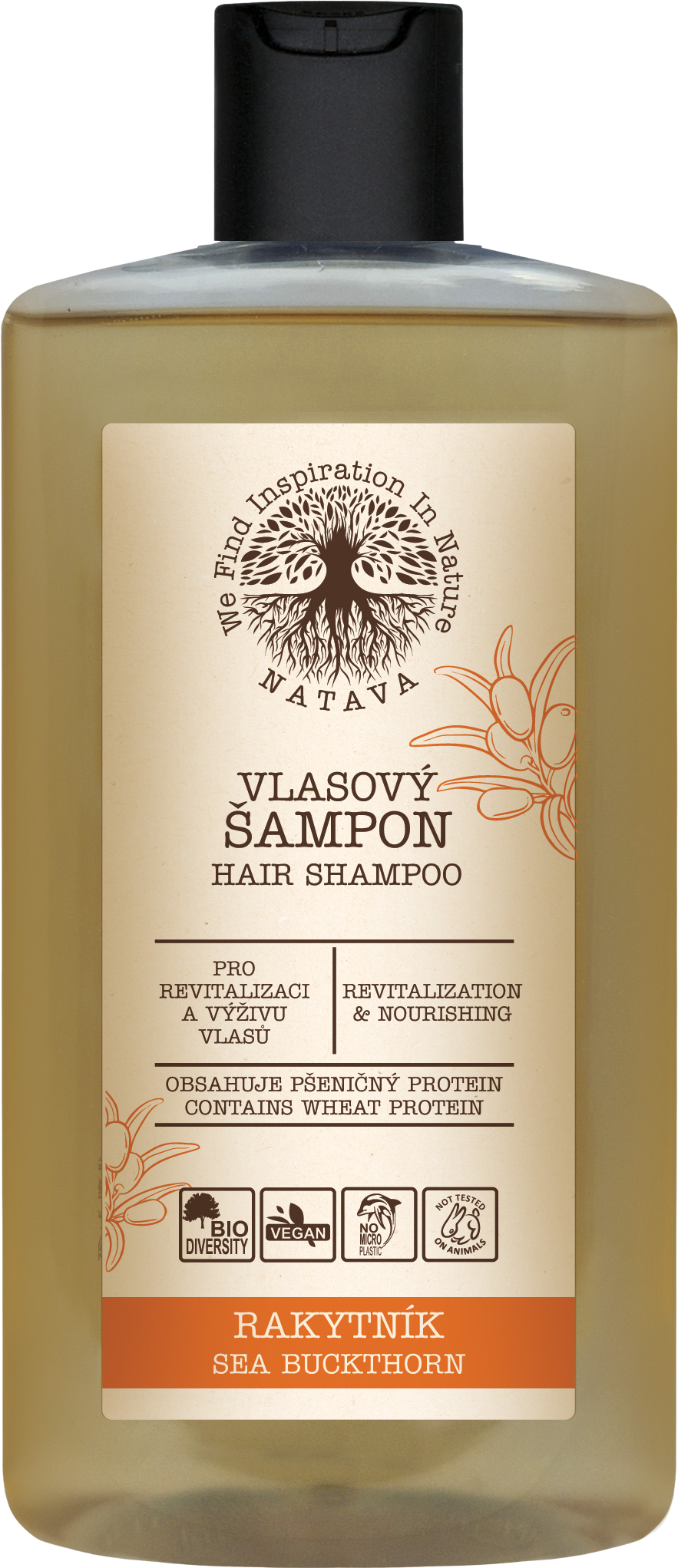 Natava BIO hair shampoo Sea Buckthorn 250 ml