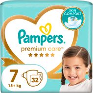 Pampers Premium Care velikost 7, 15kg+, 32 ks