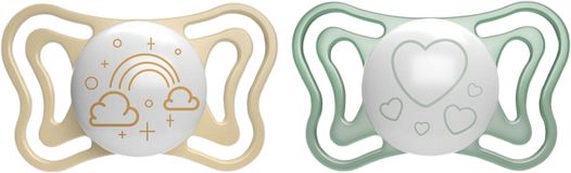 Chicco Dudlík Physio Light silikonový noční 2-6m 2 ks