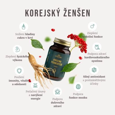 Vitalvibe Fermentovaný Ženšen 30 kapslí