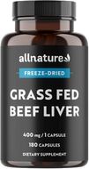Allnature Grass Fed Beef Liver 180 kapslí