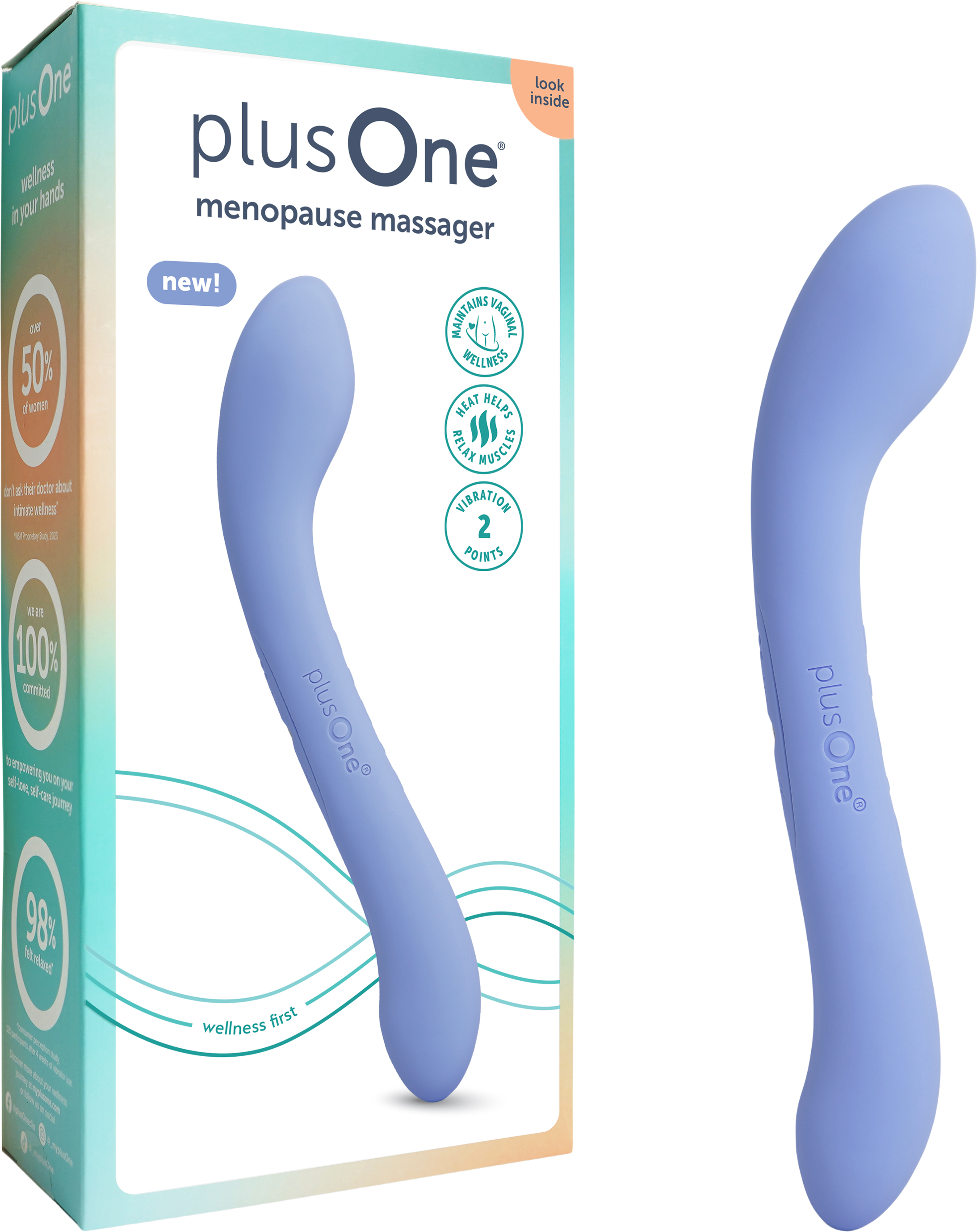 plusOne Relaxační masér Meno Glow PLO-6770N