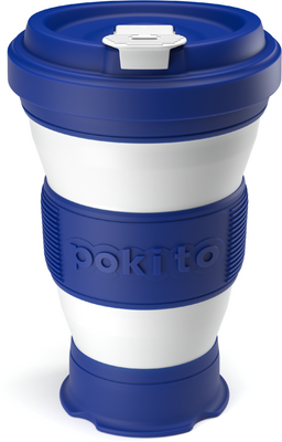 Pokito Skládací hrnek do kapsy, tmavě modrý 475 ml