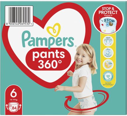 Pampers Active Baby Pants Kalhotkové plenky vel. 6, 14-19 kg, 84 ks