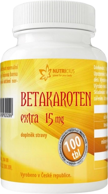 Nutricius Betakaroten EXTRA 15 mg 100 tablet