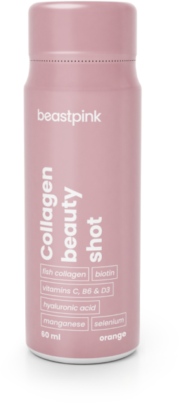 BeastPink Collagen Beauty Shot - orange 60 ml