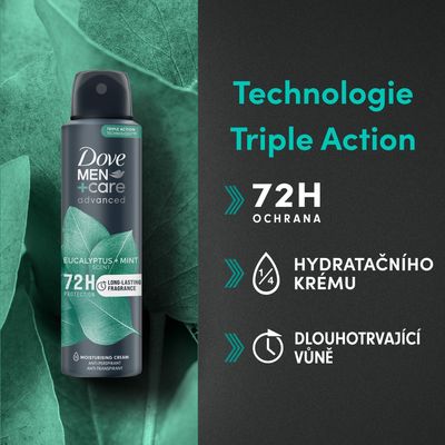 DOVE MEN+CARE Advanced Eucalyptus Antiperspirant sprej 150 ml