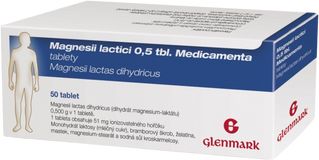 Glenmark Magnesii Lactici 0.5g MVM 50 tablet 50 ks