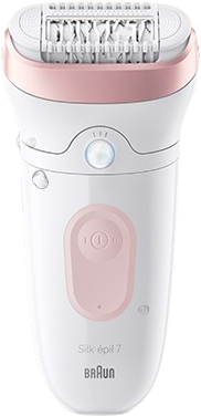 Braun Silk·épil 7, Epilátor 7-000, Bílý/Růžový