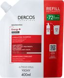 Vichy DERCOS Energy+ Stimulační šampón proti vypadávání vlasů - náhradní náplň 400 ml