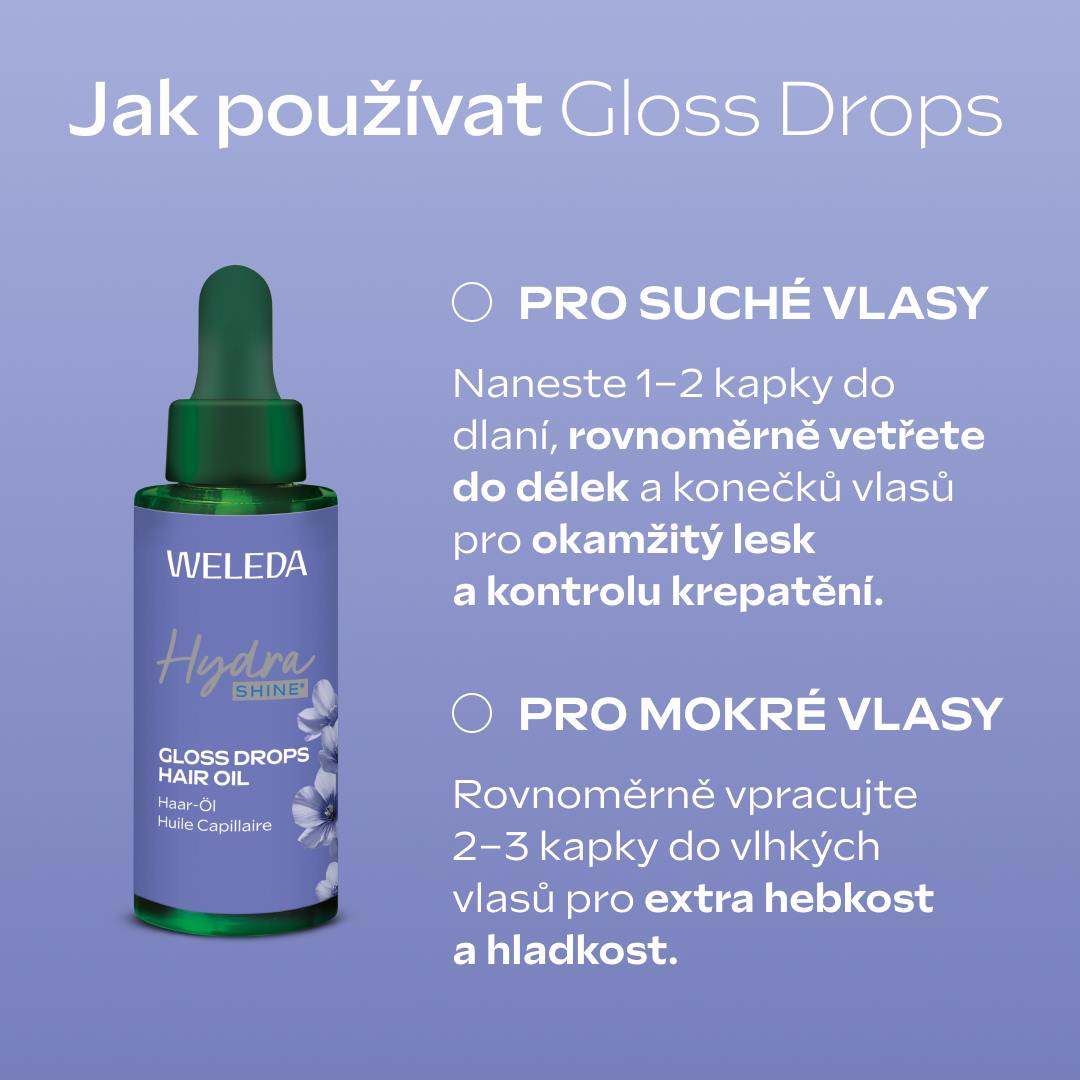 Weleda vlasový olej Hydrashine 30 ml