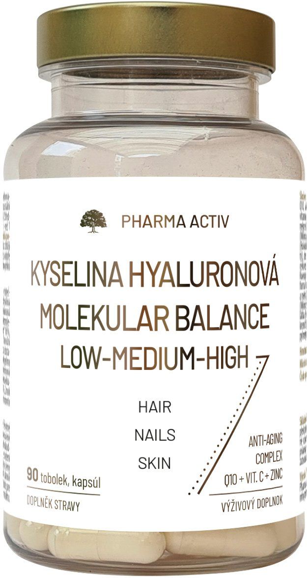 Pharma Activ Kyselina Hyaluronová molekular balance low-medium high 90 tobolek