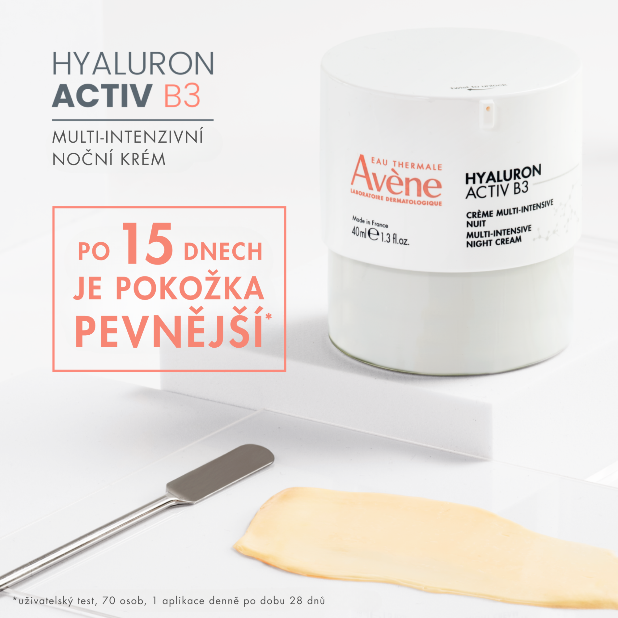 Avène Hyaluron Activ B3 Multi-intenzivní noční krém 40 ml