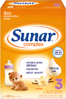 Sunar Complex 3 batolecí mléko vanilka 600 g