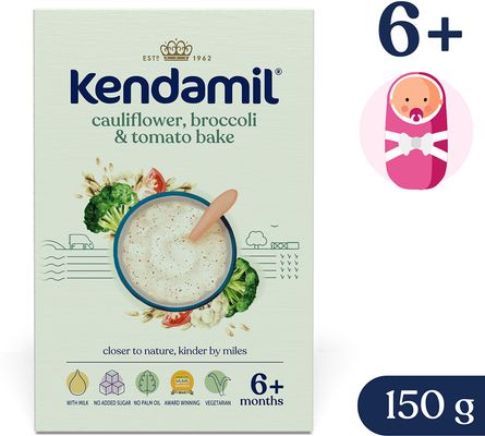 Kendamil Mléčná kaše s brokolicí, květákem a rajčaty 6m+ 150 g