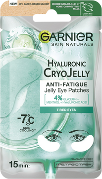 Garnier Skin Naturals Cryo Jelly oční textilní maska s chladivým efektem -7 °C, 5 g