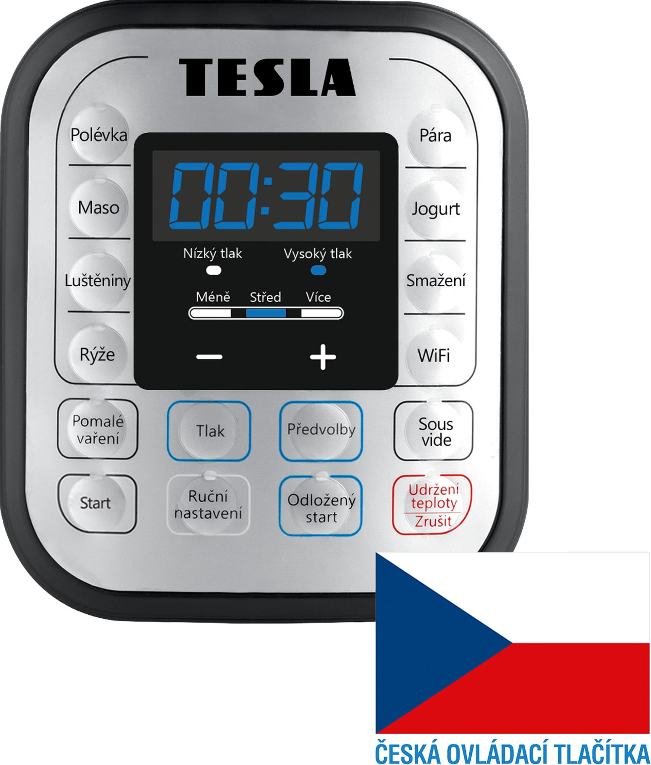 Tesla EliteCook K70 WiFi - multifunkční elektrický tlakový hrnec