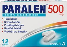 Paralen 500mg, 12 tablet