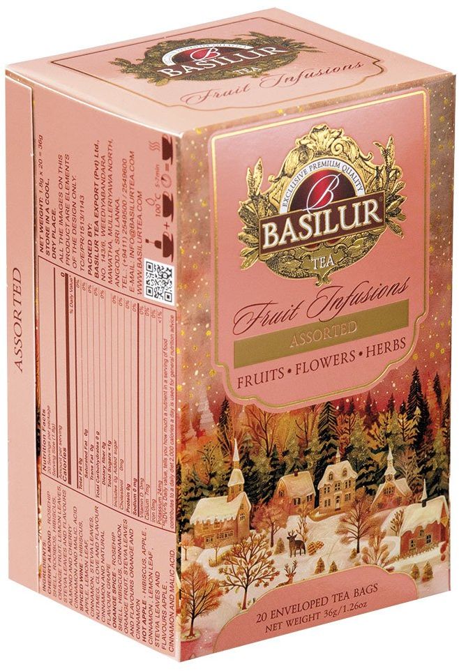 Basilur Christmas Fruit Assorted 20 x 1.8 g