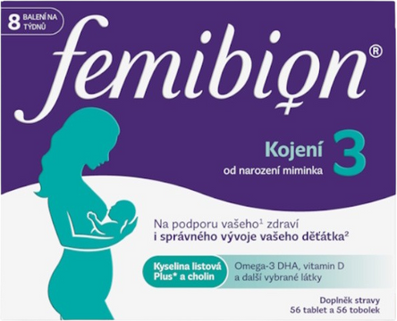 Femibion 3 Kojení 56 tablet + 56 tobolek