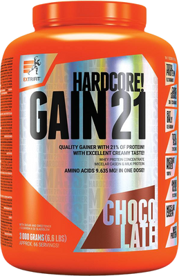Extrifit Hardcore Gain 21 čokoláda 3 kg