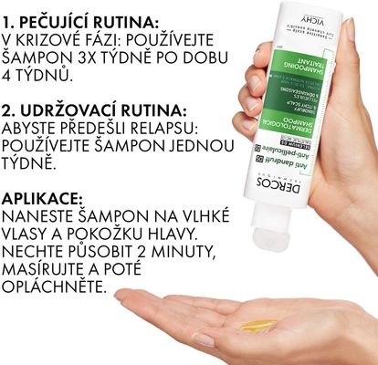 Vichy Dercos šampon proti lupům normální až mastné vlasy 200 ml