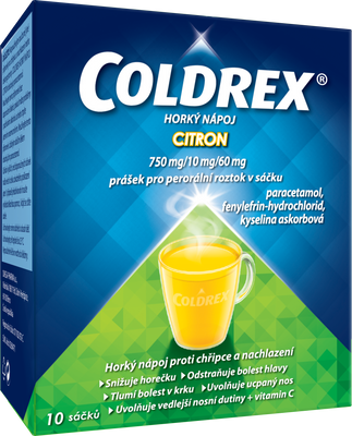Coldrex Citron horký nápoj 10 sáčků