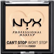 NYX Professional Makeup Can't Stop Won't Stop Mattifying Powder Kompaktní pudr - 01 Fair 6 g