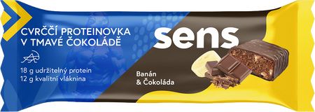 Sens Cvrččí proteinovka v tmavé čokoládě - banán 60 g