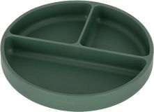 Petite&Mars Talířek silikonový dělící kulatý Take&Match Misty Green 6m+