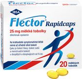 Flector Rapidcaps 25 mg 20 měkkých tobolek
