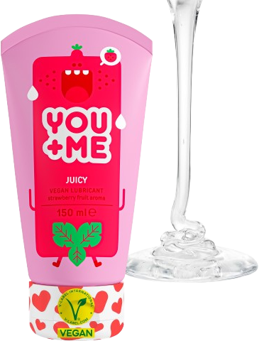 You Me Strawberry lubrikant se šťavnatým jahodovým aroma 150 ml