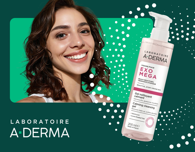A-Derma Exomega Zklidňující čisticí gel 200 ml