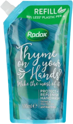 Radox Protect + Replenish Tekuté mýdlo náhradní náplň 500 ml