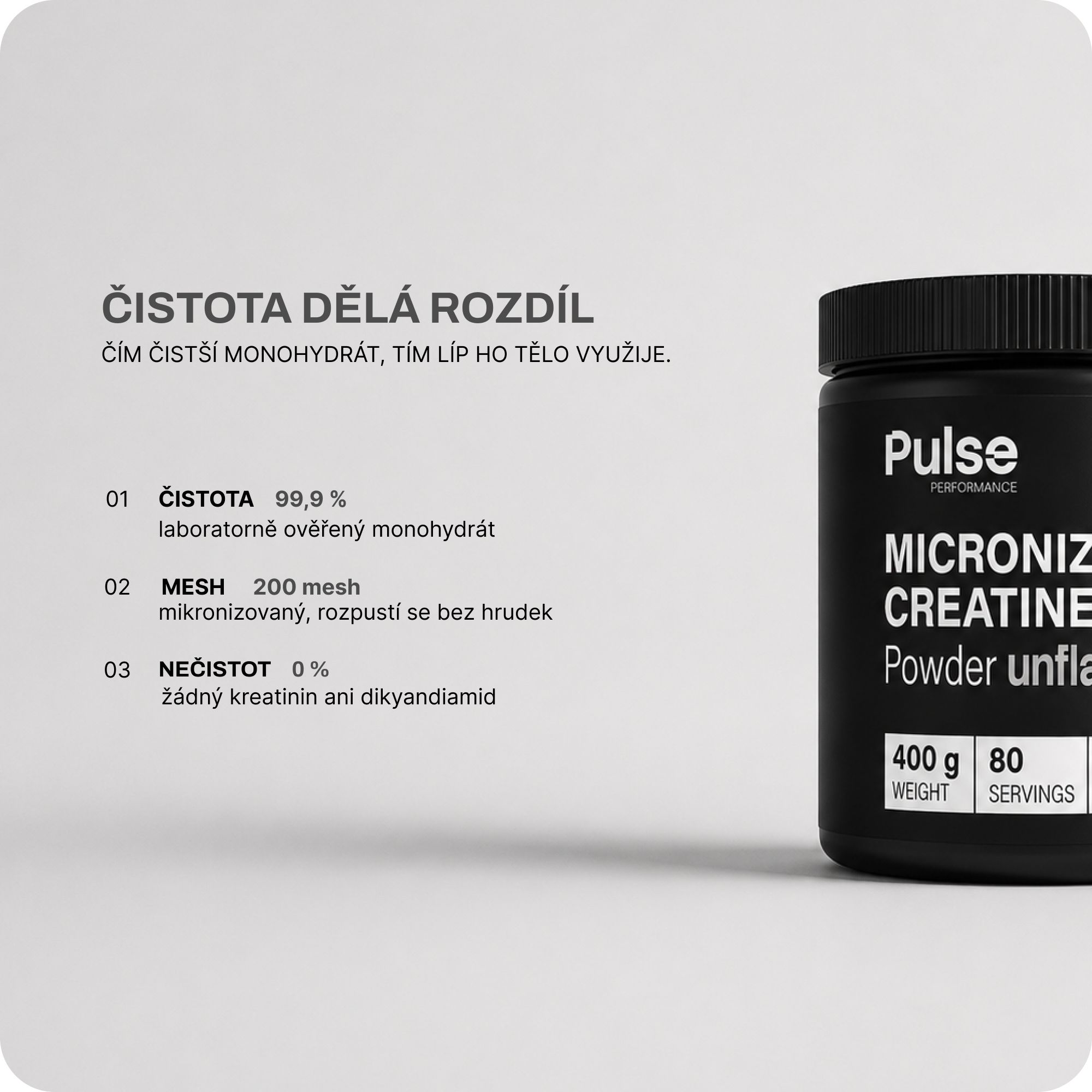 Pulse Performance Micronized Creatine 400 g